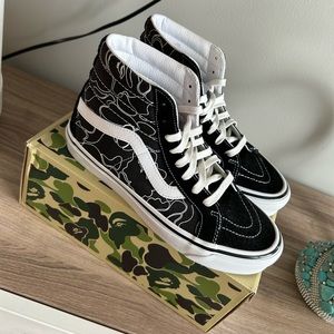 BAPE X VANS LINE ABC CAMO SK8-HI